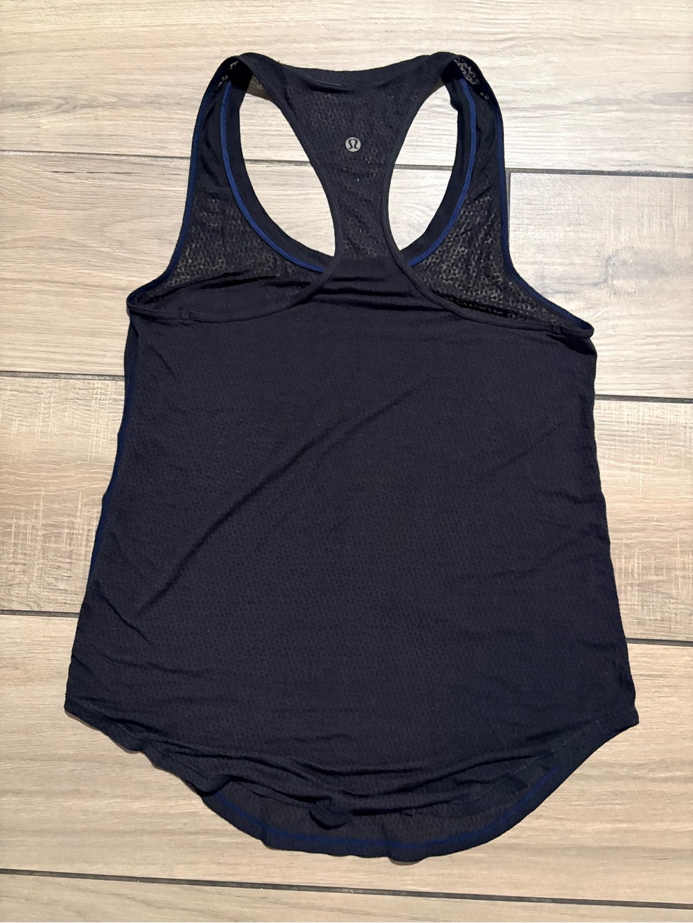 lululemon athletica Black Mesh-Back Racer Tank